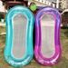 Swimming Rings Permeable Mesh Inflatable Floating Row With Built In Pillow Inflatable Floating Bed Beach Lounge Chair_desvips.com