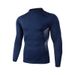 OASIS High Neck Men's Fitness Wear Running Quick-Drying Clothing Basketball Track And Field Long-Sleeve Training Clothing Men's Quick-Drying_desvips.com