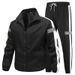 Men's Sports Suit Spring And Autumn New Reflective Two-Piece Set Running Casual Sportswear Couple Outfit Customizable_desvips.com