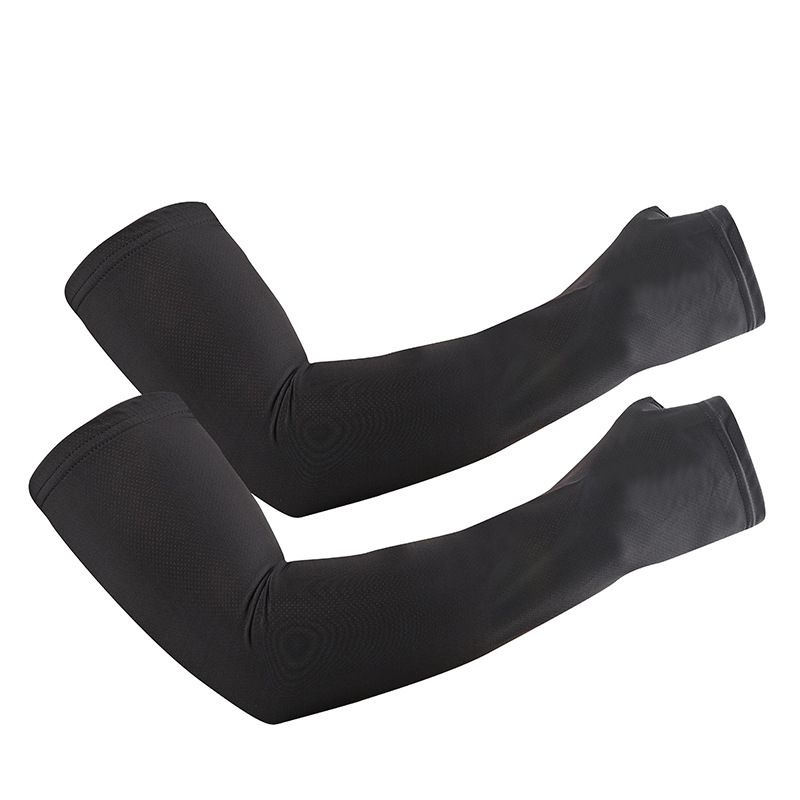 Men's Cooling Arm Sleeves - Ice Silk Material & UV Protection For Running & Cycling_desvips.com