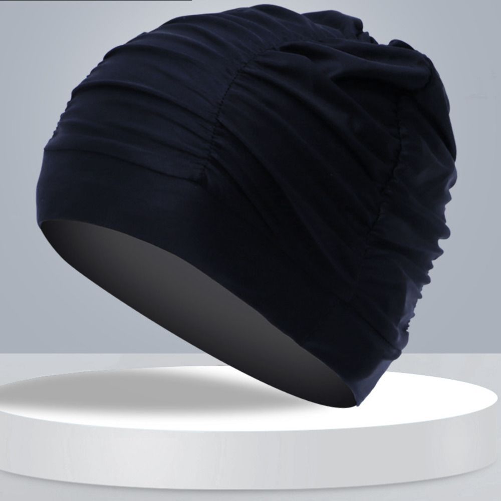 Swimming Cap For Women, Breathable, Non-Tightening, Unisex Adult Long Hair Cap, Large Size Swim Fabric Hat_desvips.com