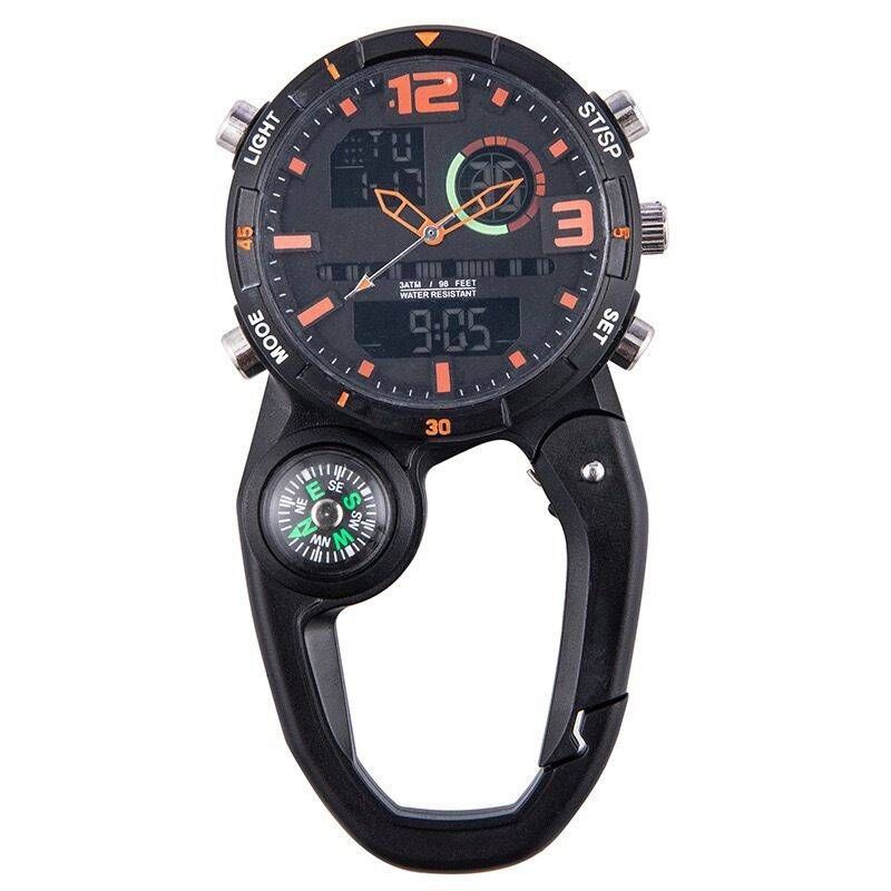 Multifunctional Internet Celebrity Portable Compass Precision Outdoor Climbing Buckle Dual Movement Sports Waterproof_desvips.com