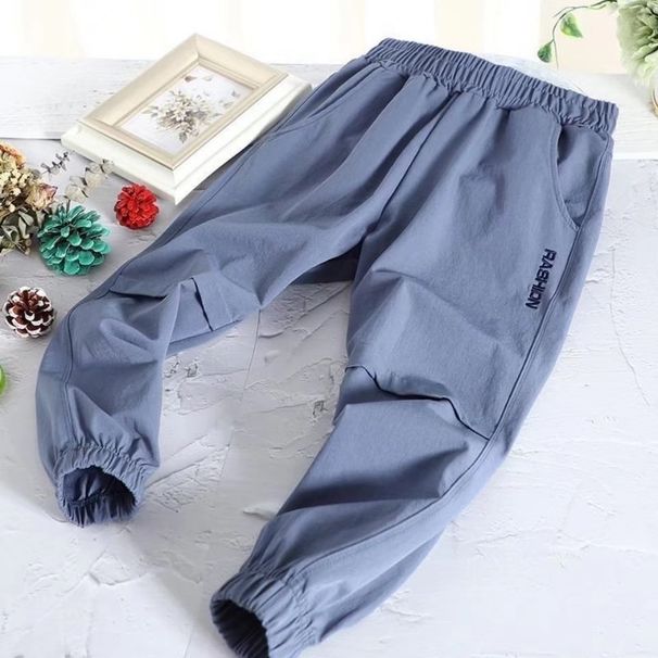 Boys' Quick-dry Sports 2026 Summer Stylish Anti-mosquito For Older Children, Loose-fit Casual Long Pants_desvips.com