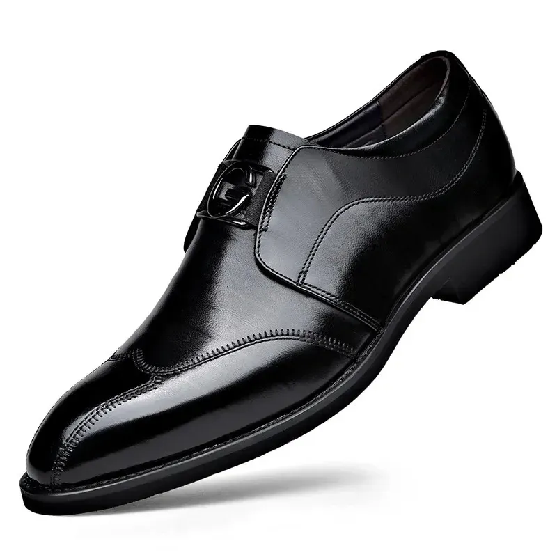 Dress Patent Leather Brogue For Male Formal Wedding Party Office Men Oxfords Business Shoes Moccasins Shoe 240719_desvips.com