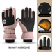 Thickened And Plush Insulated Gloves With Anti-slip, Anti-lost, Thermal Locking, And Cold-weather Protection For Skiing And Cycling_desvips.com