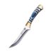 Authentic Mongolian Style Multi-Purpose Knife - Stainless Steel Meat & Fruit Utility Blade With PU Leather Sheath (Blue/Green/Red Handle)_desvips.com