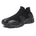 2025 Fashion Sneakers Men's Kniting Breathable Low Help Thick Sole Non-Slip Wear-Resistant Socks Running Shoes 39-45_desvips.com