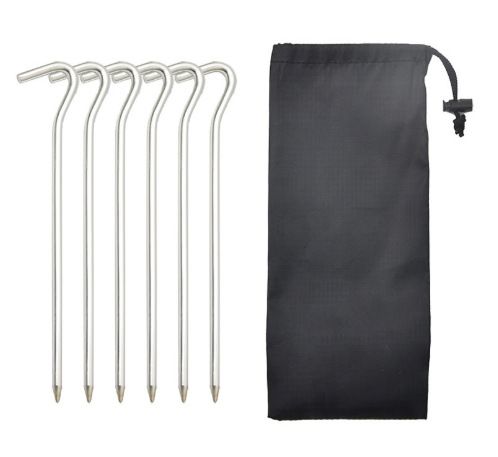 Cross-Border Question Mark 7-Type Aluminum Alloy Ground Pegs Camping Tent Canopy Accessories Windproof Rope_desvips.com