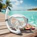 Snorkeling Goggles Set Snorkeling Mask Full Dry Goggles Breathing Tube Scuba Diving Set_desvips.com
