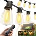 addlon 52FT (48+4) Solar String Lights Outdoor Waterproof Dimmable 16+1 LED_desvips.com