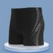 Men's Quick-Dry Boxer Briefs Professional Racing Swim Plus Size Hot Spring Swimming Trunks_desvips.com