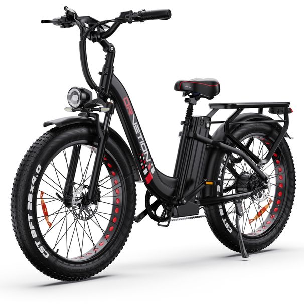 DRVETION CTR26 City Electric Bike, 48V 20Ah Battery, 26"x4.0" CST Tires, Shimano 7-Speed_desvips.com