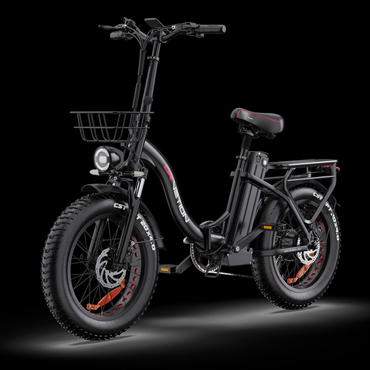 DRVETION CT20 PRO MAX Folding Electric Bike, 48V 20Ah Samsung Battery_desvips.com