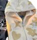 New Star Pattern Print Full Face Zipper Harajuku Zip-Up Hoodie Sweatshirt Jacket_desvips.com