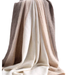 100% Wool ~ Very Delicate Feel Is Not Inferior To Cashmere: Scarf Large Shawl Color-blocked Scarf 240 Grams Weight_desvips.com