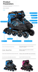 Kids Skates Glitter PU Wheel Roller Skates Roller Skates Anti-slip_desvips.com