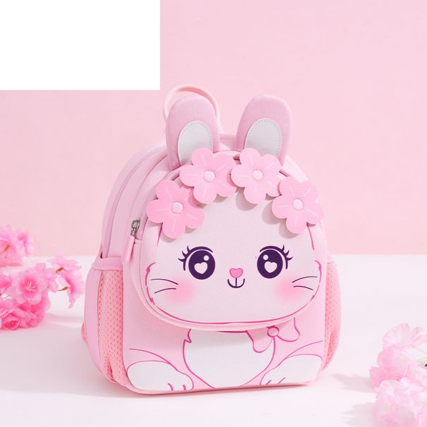 Children's Rabbit Backpack Kindergarten School Bag 3-5 Years Old Cute Cartoon Girl Backpack Girl Children's Backpack_desvips.com