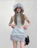 Halloween Funny Bullhead Plush Women's Winter Warm Hat_desvips.com