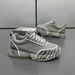 2026 Fashion Sneakers Jogging Shoes Youth/Men PU+Mesh Splicing Low Top Lace-Up Breathable Heighten Non-Slip Wear-Resistant Running Shoes_desvips.com