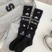 Women's Doublet Multi Layered Spliced Calf Socks Sporty Soccer Knee High Trendy And Stylish_desvips.com