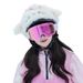 Ski Snowboard Warm Knitted Plush Helmet Cover Face Slimming Cartoon Decorative Lamb Winter New Style_desvips.com