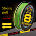 8 Strands Braided PE Strong Abrasion Resistant Sea Fishing Long Casting Line 100_desvips.com