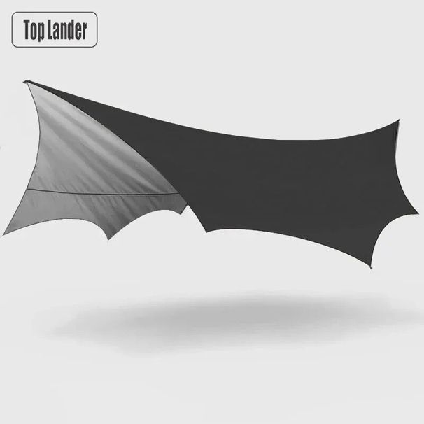 5.1x5.1m Large Camping Tarp Waterproof Octagon Butterfly Outdoor Sun Shelter Awning Tent Shade Sunshade Beach Tourist_desvips.com