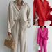 Temperament Lapel Long-sleeved Shirt Lace-up Pants Fashion Casual Suit_desvips.com
