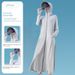 Women's UPF50+ Sun Protection Jacket - Long Sleeve Hooded Ice Silk Coat For Driving & Outdoor Lightweight UV Shielding Cover-Up_desvips.com
