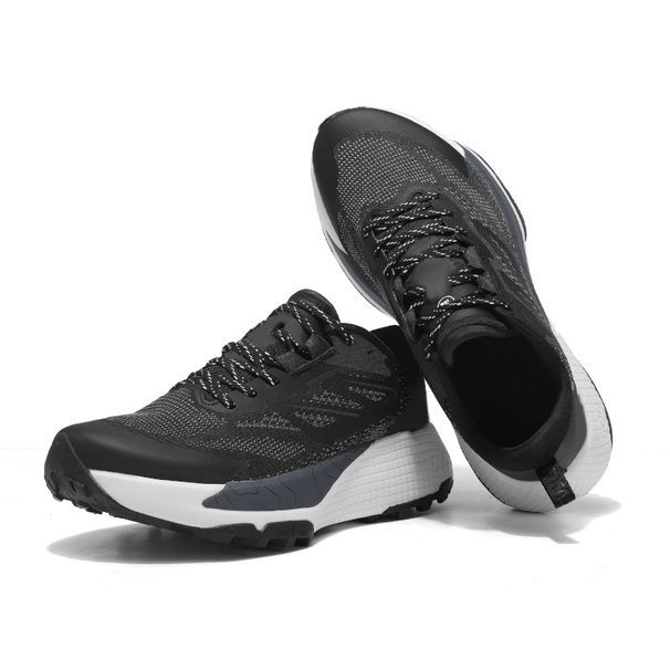 2025 Spring New Men's Outdoor Trail Running Lightweight Breathable Hiking Shoes Thick Sole Shock Absorption Rebound_desvips.com
