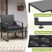 Murago Outdoor 3-Piece Wicker Bistro Set Patio Conversation Set_desvips.com