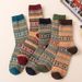 5 Pairs Autumn Winter Wool Warm Soft Mid Length Ultra Thick Harajuku Men's Antifreeze Cashmere Short Socks_desvips.com