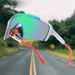 Cycling Eyewear Unisex Sports Sunglasses For Running Cycling Hiking Lightweight Frameless Design UV400 Protection & Anti-Glare Breathable Nose Pads_desvips.com