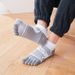 Pairs Sport Ankle Toe Man Nylon Colorful Compression Quick-Drying Sweat-Absorbing Fitness Cycling Hiking 5 Finger Socks_desvips.com