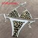 New Style Leopard Print Sexy Two-Piece Bikini Vacation Swimsuit For Hot Spring Bathing Soccer Jerseys_desvips.com