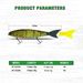 Top Tackle Industries Swimbait Lure Jointed Bait 150mm Floating 25g Sinking 28g Giant Bait Bass FsihingLure_desvips.com