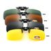 4 Color Grey Lenses Polarized Sunglasses Clip On Flip Up UV 380 Driving Fishing Night Vision Glasses Clips_desvips.com