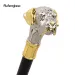 Golden Silver Dog Handle Luxury Stage Cane Decorative Stick Decorative Cane Halloween Cosplay And Parties, For Cosplay & Party_desvips.com