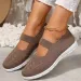 Women's Lightweight Knit Sneakers Summer Mesh Berathable Slip On Walking Shoes Woman Soft Sole Comfort Casual Footwear_desvips.com