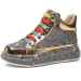 Fashion Rhinestone Handmade Flat Skate Woman Comfortable Sports Height Increasing Casual College Designer Shoes_desvips.com