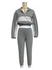 Women's Clothing Long Sleeve Fashion Casual Suit Color Matching Style _desvips.com