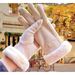 Autumn Winter Warm Gloves For Women, Fleece-Lined Thickened, Outdoor Cycling Anti-Freeze Gloves, Touchscreen Compatible,_desvips.com