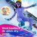 Outdoor Ski Quick-Dry Thermal Underwear Set Men Women, Mountaineering Sweat-Wicking Base Layer, Professional Sports_desvips.com