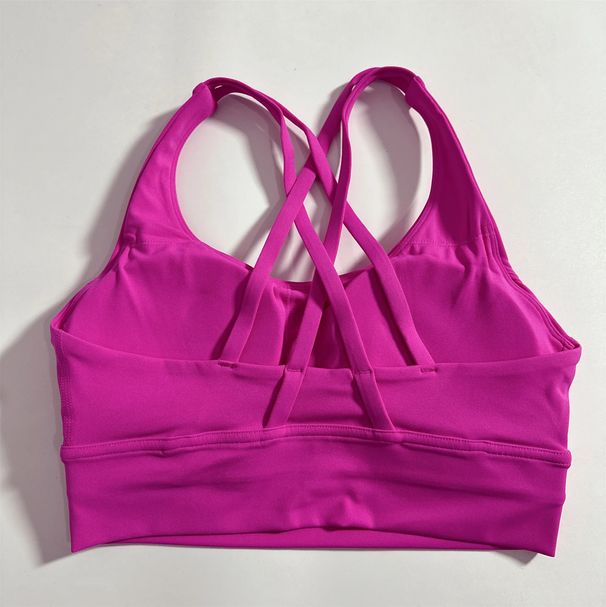 Solid Color Women's Cross Fitness Sports Bra Soft High Strength Tight Top Comprehensive Training Gym Yoga Underwear With_desvips.com