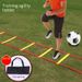 Kids Adjustable Agility Training Ladder - Football Speed Ladder With Cones For Footwork & Coordination Drills_desvips.com