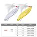6#Blood Sequin Feather Freshwater Mouth White Strip Bait Metal Fishing Lure Blood Groove Hook Design_desvips.com