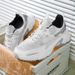 MOQ 1 Custom Plus Size US 13 14 EU 47 48 Man Casual Sports Sneakers Blank Mesh Leather Running Walking Shoes For Men_desvips.com