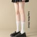 Calf Socks For Women Autumn And Winter Cotton Socks For Women's Pressure Slim Leg Socks Black And White Over The Knee Socks_desvips.com