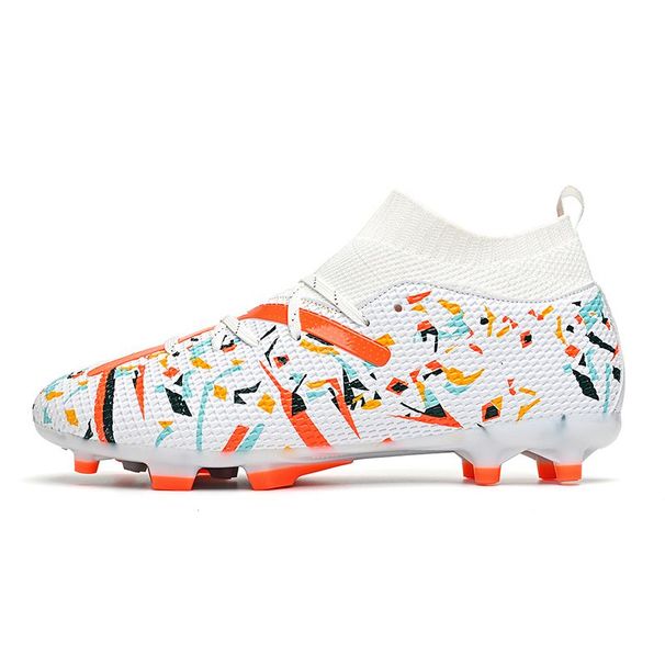 High-Top Soccer For Men And Women, Spike With Long Studs, Non-Slip Adult Grass Professional Training Shoes_desvips.com