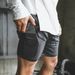 Men's Quick-Dry Running Shorts - 2-Layer Mesh Liner For Gym & Beach (European Fit UPF50+ Black/Blue S-XXL)_desvips.com